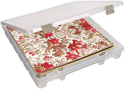 ArtBin 9100AB Super Satchel Slim 1 Open Compartment, Art & Craft Organizer, [1] Plastic Storage Case, Clear - Image 9