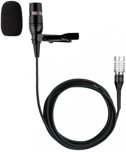 Replacement Lavalier/Lapel Microphone for Audio-Technica Wireless Bodypack Transmitter Wireless Lavalier System, Condenser, Unidirectional, 4-Pin Hirose (HRS) Female Connector, Black by Unknown