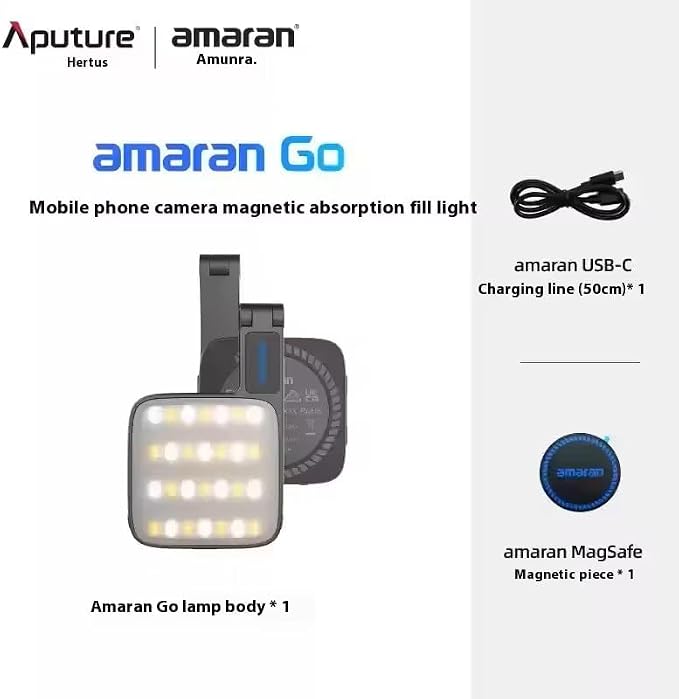 Amaran Go Magnetic Selfie Phone Light,Dual LED Light Source (Charcoal) | with Adjustable Mirror Light CCT 2700K-6500K,Rechargeable for Selfie,Makeup,Video Conference,TikTok,for iPhone & Android - Image 9