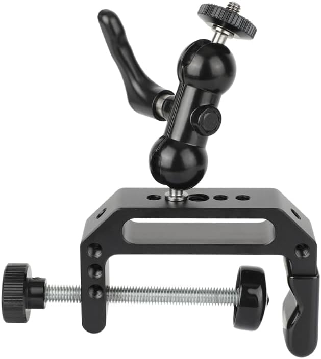 CAMVATE C Clamp with 1/4"-20 Mini Ball Hand for Monitor Led Light Accessory | Jaw open 65mm - Image 6