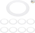 PATIKIL 5" ID 7.5" OD Plastic Trim Ring, 8 Pcs Ceiling Light Goof Rings Matte Circular Light Cover Lighting Fixture for Ceiling Wall Recessed Can Downlights, Translucent Matte White by PATIKIL