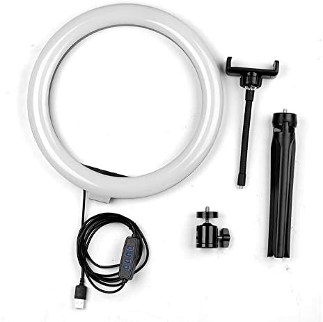 10" Ring Light with Tripod Stand & Phone Holder 3 Color Modes & 10 Brightness Levels for Photography/Makeup/Live Stream/YouTube - Image 3