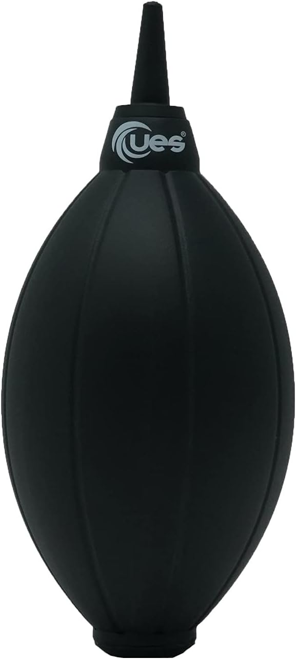 UES Camera Dust Air Blower for DSLR & Mirrorless Lens & Sensor Cleaning | Premium Rubber Squeeze Bulb Dust Pump for Cleaning Camera Lens, Sensor, Keyboards, Watches, Coffee Grinders & Electronics by UES