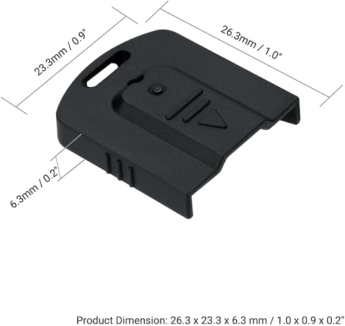 JJC 2PCS Flash Hot Shoe Cover Cap for X Flash Speedlight SB-600 SB-500 SB-400 SB-300, ABS Flash Shoe Mount Protector with Self-Locking Function - Image 8