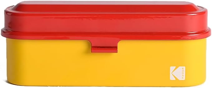 KODAK Film Case - for 5 Rolls of 35mm Films - Compact, Retro Steel Case to Sort and Safeguard Film Rolls (Film is not Included) (Red) - Image 2