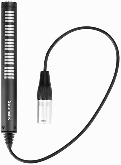 Saramonic 6.5" Pro Directional Shotgun Mic with Integrated XLR Cable & Furry Windscreen (SR-NV5X) Black - Image 2