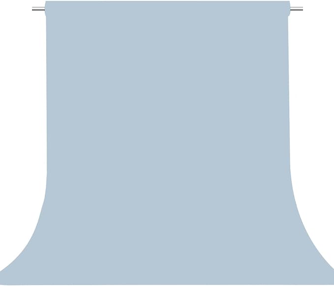 Dusty Blue Photography Backdrop for Photoshoot, Fabric 8x10ft | Versatile Studio Photo Backgrounds, Non Reflective, Easy to Use, for Portraits, Product, Party, Video Creation by TERSUM