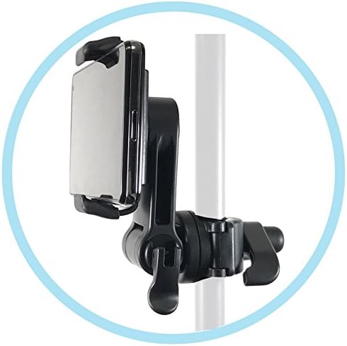 Accessory Basics Music Boom Mic Microphone Stand Smartphone Mount w/360° Swivel Adjust Holder for All Smartphones up to 3.75 inches Wide (Zoom Video Compatible) - Image 5