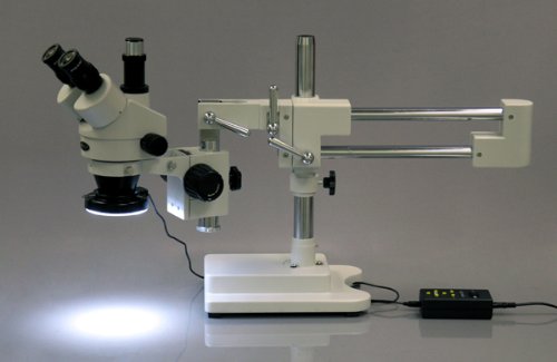 AmScope LED-144A 144-LED Lighting-Direction-Adjustable Microscope Ring | Stereo Zoom Microscope Built-In LED Illumination - Image 2