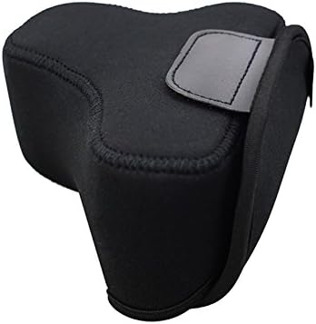 JJC Black Ultra Light Neoprene Camera Case for Sony a6600 a6500 a6400 a6300 a6100 a6000 a5100 +18-55mm/E 50mm F1.8 Lens, Pouch Bag for Fuji X-T30 X-T20 X-T10 +16-50mm, Canon PowerShot SX530 SX540 G3X - Image 4