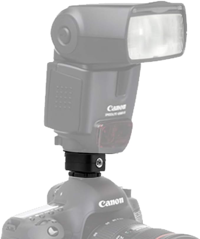 Pixel e-TTL Flash Hot Shoe Adapter with Extra PC Sync Port for Canon DSLRs and Flashguns - Image 3