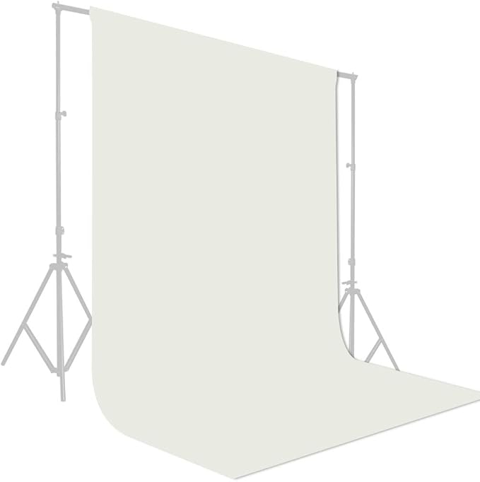 GFCC Ivory Backdrop Photography Background - 6FT x 10FT Photo Backdrop for Photoshoot Photography Video Recording Background Screen Picture Curtain | Versatile Screen for Studio, Video Recording, Portrait, Parties, Non-Reflective, Polyester, Easy Hang,... - Image 8