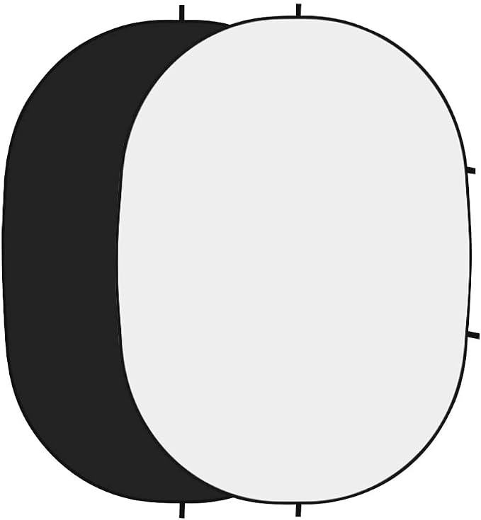 5x6.5ft Double-Sided Pop Up Backdrop, Matte Black & White Wrinkle-Resistant Collapsible Background with Carry Bag, Portable Reflector for Photography, Live Streaming, Video Calls, Headshots - Image 8