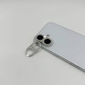 2 Pack Glitter Camera Lens Cover Protector for iPhone 17，Metal Bling Diamond Camera Lens Cover Sticker Protector (for iPhone 17-Silver) by GSRYPC