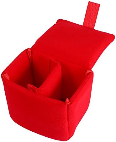 DLSR Camera Bag Insert Pad Shockproof Protection Case Organizer Accessory For Photographing (Red) - Image 3