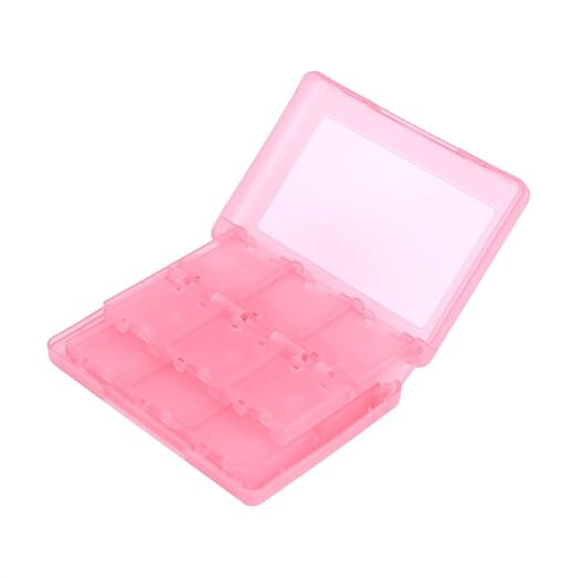 28-in-1 PP Game Card Case Holder - for Nintendo 3DS/DSL/DSI/LL, Cartridge Storage Box with 22 Slots + SD/TF Card Holders + Stylus Organizer(Pink) - Image 7