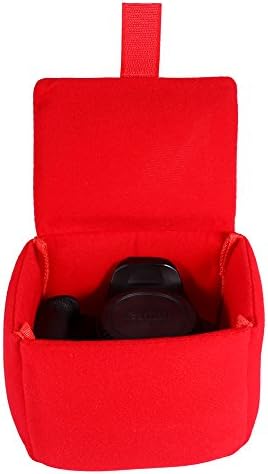 DLSR Camera Bag Insert Pad Shockproof Protection Case Organizer Accessory For Photographing (Red) - Image 2