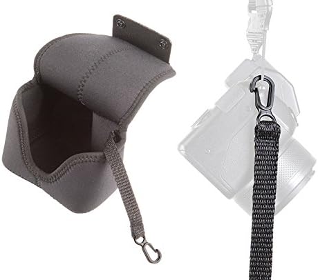 OP/TECH USA Soft Pouch – Compact digital camera case, lightweight accessories pouch, sleek neoprene sleeve for DSLR, perfect for backpacks & travel – durable protection in style D-Micro | Black - Image 5