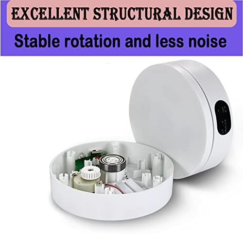YVV Electric Rotating Display Stand 360°Automatic Mute Photography Rotating Turntable Stand,Cup Display Turner Stand, Rotating Base for Glitter Tumblers Making Supplies Spinner, Record Video 16CM - Image 5