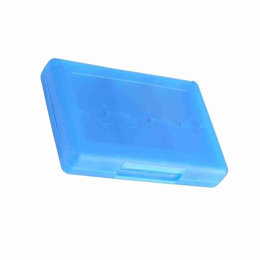 28-in-1 PP Game Card Case Holder - for Nintendo 3DS/DSL/DSI/LL, Cartridge Storage Box with 22 Slots + SD/TF Card Holders + Stylus Organizer(Blue) - Image 4