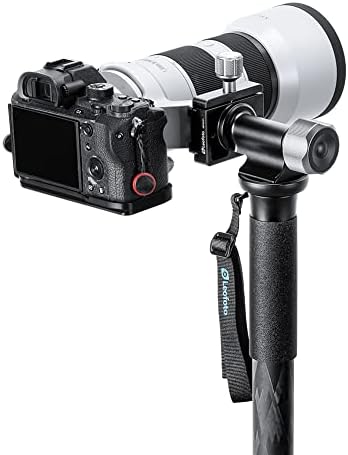 Leofoto MPG Monopod Head, Side Mount Tilt Head, 360° Vertical Tilting, 3/8" Mounting Thread, Arca Compatible (MPG-01) - Image 4