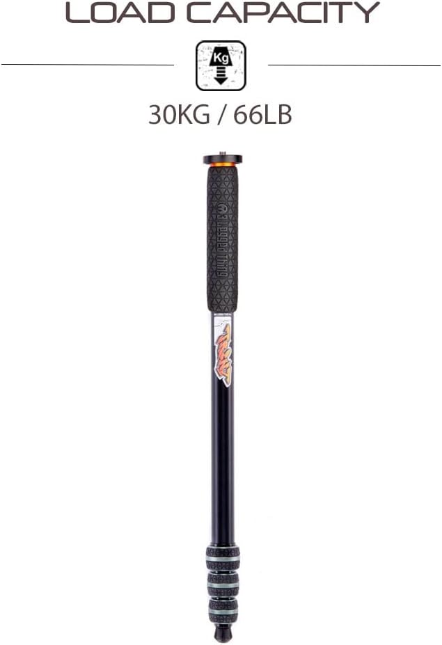 3 Legged Thing Punks Trent 2.0 Monopod - Lightweight Magnesium Alloy Camera Monopod with Multiple Uses for Heavy Equipment (TRENTGREY2.0) - Image 3