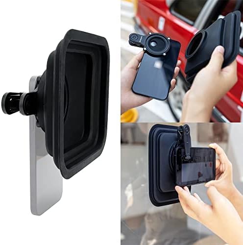 PROfezzion Anti-Reflection/Glare Cell Phone Lens Hood Shade for iPhones | for iPhone 17 16 15 14 13 12 Samsung Google Huawei Phone, Magnetic Clip with 49mm Filter Thread & Silicone Len Hood Included - Image 9