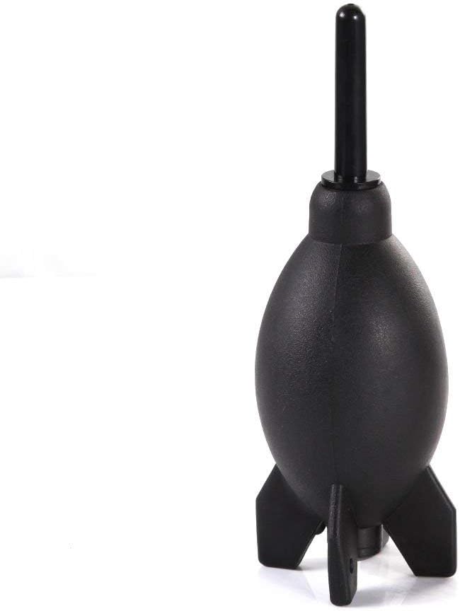 FocusFoto PRO 6.6 Inch Rubber Rocket Air Blower Duster Cleaner Dust Cleaning for DSLR Camera CCD Lens Keyboard Black by FocusFoto