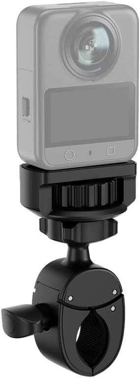 JJC Bike Pole Mount for Insta360 X5 X4 Air X3,with Ball Head | Handlebar Bike Pole Mount Clamp Mount,Lightweight ABS Crab Clamp for Round Pipe Tube Desk for DJI Osmo 360 Xtra 360 Gorpo Max - Image 5