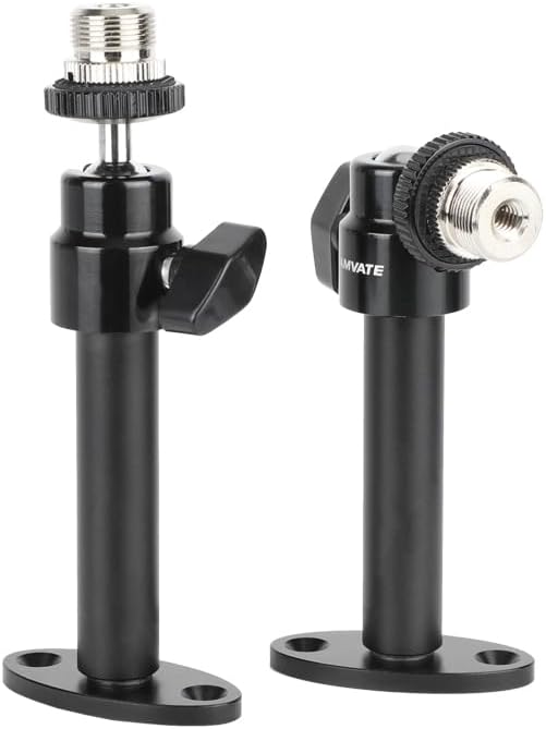 CAMVATE Wall Mount Bracket with 1/4-20 Female to 5/8-27 Male Mic Screw/2 PCS - Image 5