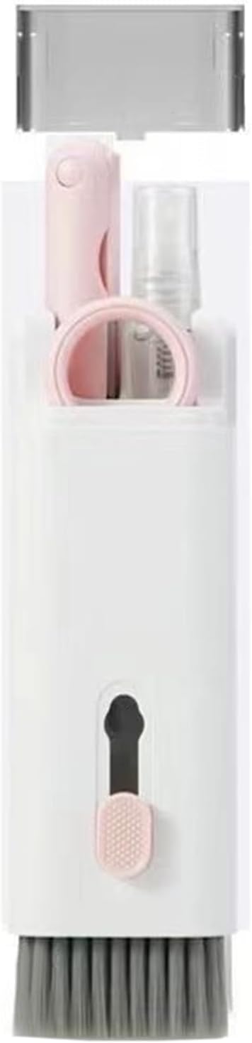 7 in 1 Laptop Cleaning Kit Keyboard Cleaner,Computer Tech Cleaning Brush,Earbuds Camera PC Monitor Screen Cleaner Computer Clean Tools Kit Corner Gap Duster Keycap Puller(Pink) - Image 9