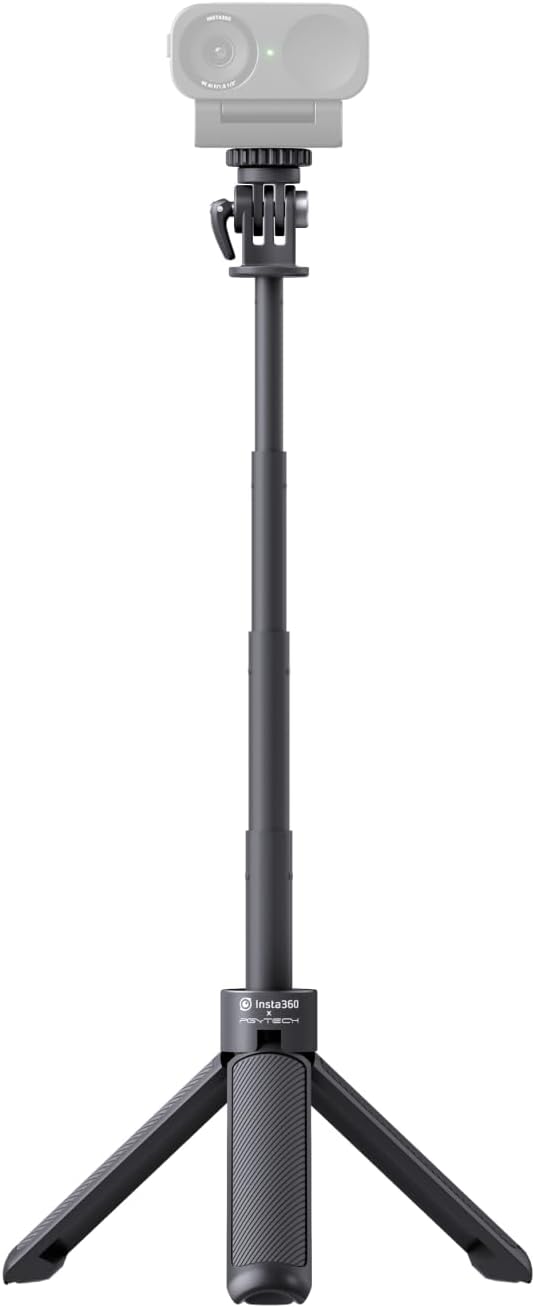 Insta360 Mini 2-in-1 Tripod, Lightweight Selfie Stick and Tripod, Compatible with Insta360 Ace/GO/Link/X Series, Black - Image 4