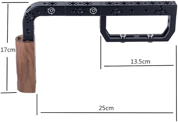 Universal Arri Positioning Top Handle Fixture Handle, Suitable for Camera Rabbit Cage Video Equipment Gimbal Stabilizer (Black) - Image 2