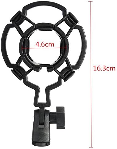 2 Pack Microphone Shock Mount Clip Universal Mic Shock Mounts Holder Anti-Vibration Spider Bracket for Handheld Microphone Dynamic Mic Stand Stereo Diaphragm Condenser Microphone Boom Arm - Image 2