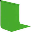 Green Screen Backdrop for Photoshoot, Fabric 5x7ft | Polyester Studio Photo Backgrounds, Non Reflective, Easy to Hang, for Portrait Photography, Live Streaming, Video Creation by LYLYCTY