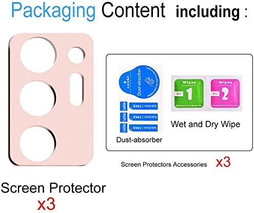 Suoman 3-Pack for Samsung Note 20 Ultra Camera Lens Protector - [Aluminum alloy] [Does not Affect Night Shots] 9H Hardness Tempered Glass Film - Mystic Bronze - Image 2