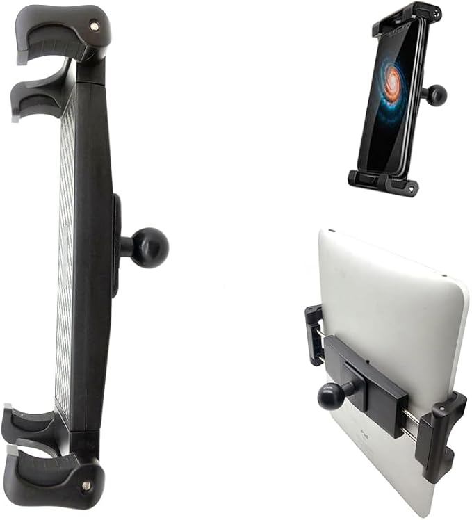 Tablet Smartphone 5/8 Microphone Stand Mount, Pro Grade Mic Adapter, Anti-Slip Holder for Musicians Performers Studio Recording Compatible with iPad mini Air Pro Galaxy tab & iPhones - Image 5