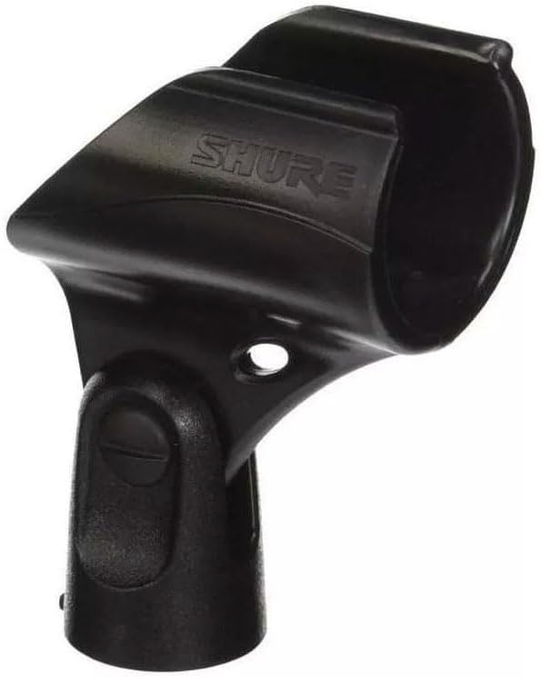 Shure WA371 Microphone Clip for Wireless Handheld Transmitters | Replacement mic clip that securely holds all Shure wireless handheld transmitters on a standard mic stand by Shure