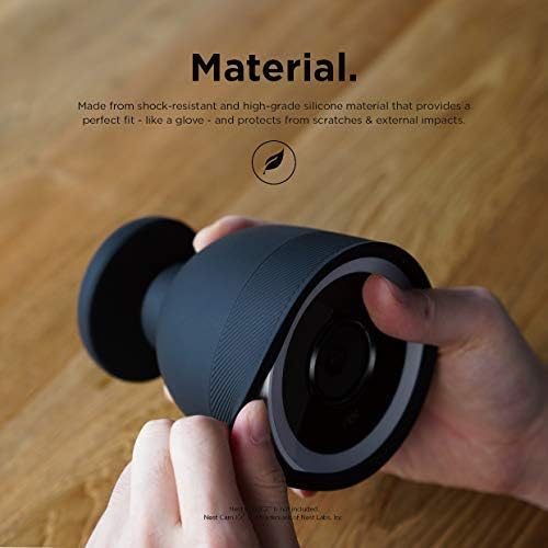 elago Outdoor Camera Cover for Google Nest Cam IQ | Infrared LED Visible, Holes for Microphone/Speaker, Easy Installation, All-Weather Protective Skin (Classic White) - Image 4