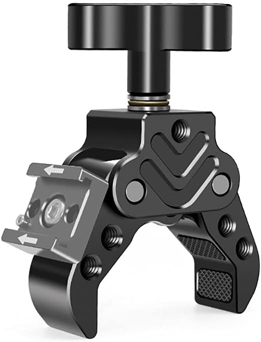 Super Clamp Camera Mount with 1/4" Thread Bottom Clamp for Gopro Camera ，Ronin，LCD Field Monitor, LED Lights, Flash, Mic, Action Cam - Image 2