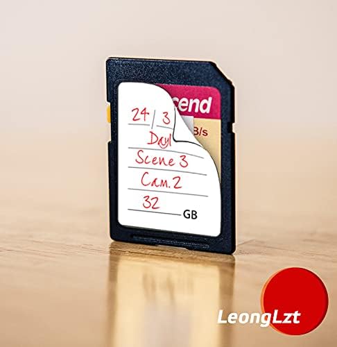 (120 Count) SD Card Label Stickers/Flash Drive Labels with 6 Free SD Card Cases & a Storage Box - Stick-On, Removable - Image 5