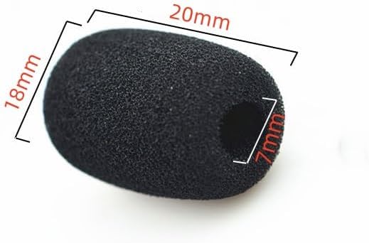 12 PCS Lavalier Microphone Windscreen Foam Cover Lapel Mic Mini Windscreen Cover, Mini Size Foam Windscreen Cover Lapel Microphone Replacement Kit(7mm/0.27" diameter) - Image 4