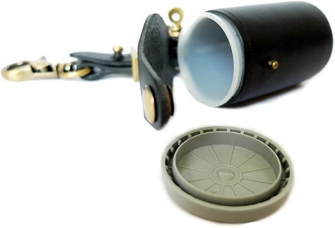 ZVZKC Leather 35mm Film Case Keychain, 35mm Film Holder Film Canisters with Caps for Film Photography & Gifts,H1.96in (Black) - Image 6