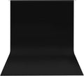 Hemmotop Black Photo Backdrop Background 10x8ft | Polyester, Drapes Well, Rod Pocket for Easy Hanging, for Family Photos, Wedding, Birthday, Graduation Party, Video by Hemmotop