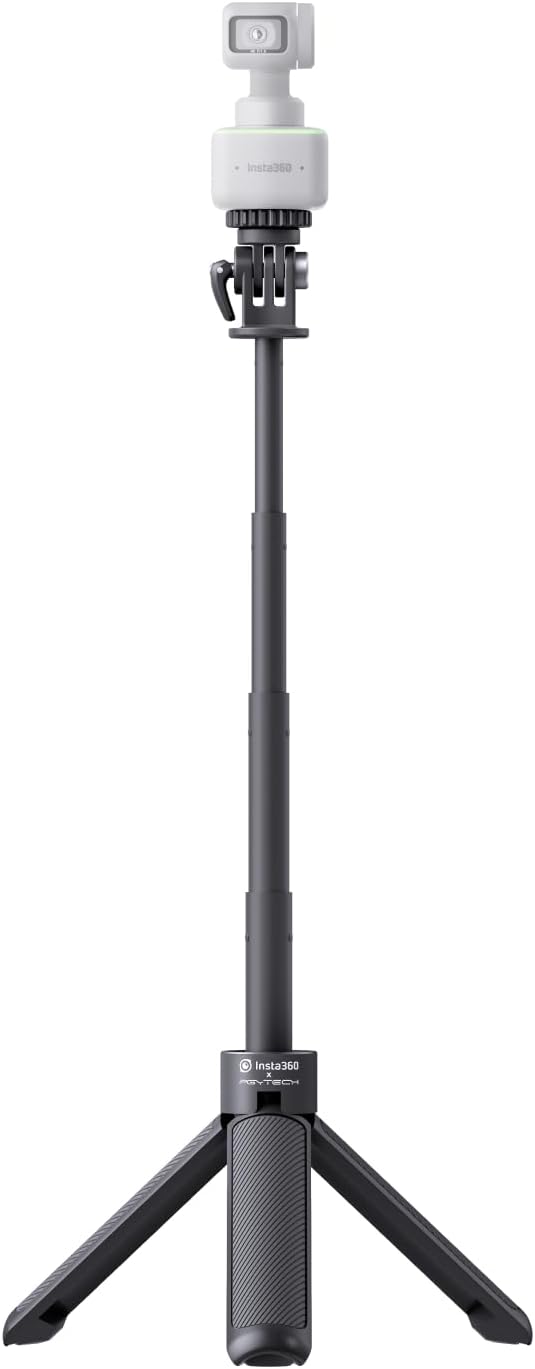Insta360 Mini 2-in-1 Tripod, Lightweight Selfie Stick and Tripod, Compatible with Insta360 Ace/GO/Link/X Series, Black - Image 7