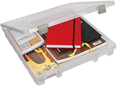 ArtBin 9100AB Super Satchel Slim 1 Open Compartment, Art & Craft Organizer, [1] Plastic Storage Case, Clear - Image 11