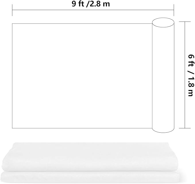 HEMMOTOP White Photo Backdrop, 6x9 ft, Photography Background | Polyester Fabric, Non Reflective, Ideal for Photoshoot, Projector Screen, Easter, Birthday, Baby Shower, Halloween Party - Image 8