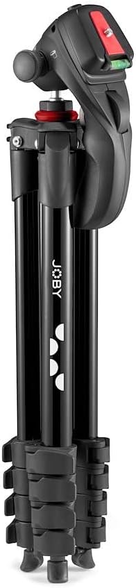 Joby Compact Action Tripod, Camera Tripod with Ball Head, Universal ¼-20” Quick Release Mount and Carrying Bag, for CSC,DSLR, Mirrorless Cameras, Colour: Black, 1.5kg Capacity - Image 7