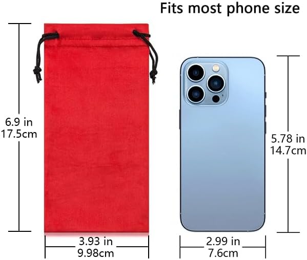 TRIUMPH VISION Glasses Case Soft Eyeglass Case Sunglass Pouch Cloth 3 Pack | Thick Microfiber Pouch Drawstring Pouch Eye Glass Bag Sunglasses Sleeve Storage, Lens Protection Cover,Cleaning Lens Screen - Image 6