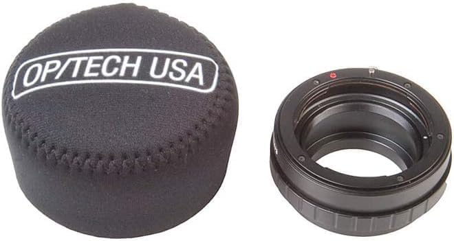OP/TECH USA Fold-Over Neoprene Lens Pouch – Camera Lens Case for safe Lens Cover storage, Great for Photography & outdoor shoot, Keeps your Lens secure with No-Lose Lid-306 (Black) - Made in USA - Image 5